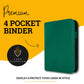 Card Guardian - 4 Pocket enhanced Binder for 160 Cards (Green) | Zipper Closure and Side Loaded Pockets | Compatible with Trading & Sports Cards including Magic the Gathering  Yugioh  Baseball Cards