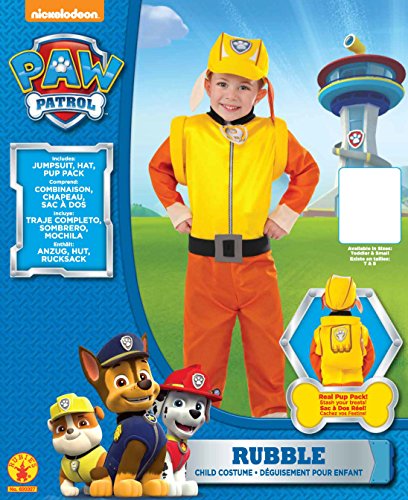 Rubies Paw Patrol Rubble Child Costume, Small