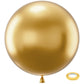 Bezente 36 Inch Metallic Gold Giant Balloons - 8 Pack Jumbo Round Latex Balloons for Weddings, Baby Showers, Birthdays, and Parties