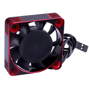 RC Motor Cooling Fan 40x40mm 16000RPM 540 550 Motor ESC Heatsink Brushless Cooling Fans for 1/10 1/8 RC Car (Black & Red)