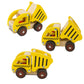 Wooden Push Car Toys For Infants 18 Months, 2 Pcs Baby Vehicle Toys Hand Push Car Toys For 2 Year Old Boys Girls (Excavator + Truck)