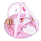 ADORA Over The Rainbow Baby Doll and Play Mat with 7 Piece Accessories Set Including Rainbow-Print Onesie, Beanie, Pacifier, Dol