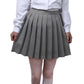 Beautifulfashionlife Girl'S Japan School Solid Pleated Uniform Fancy Skirts (S,Dark Grey)