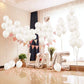 Abbaoww 100 Pcs White Balloons 10 Inch Strong Latex Balloons For Party Decoration, Birthday, Wedding, Anniversary, Christmas And Arch Supplies