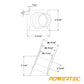 POWERTEC 70124 Universal Dust Port  2-1/2