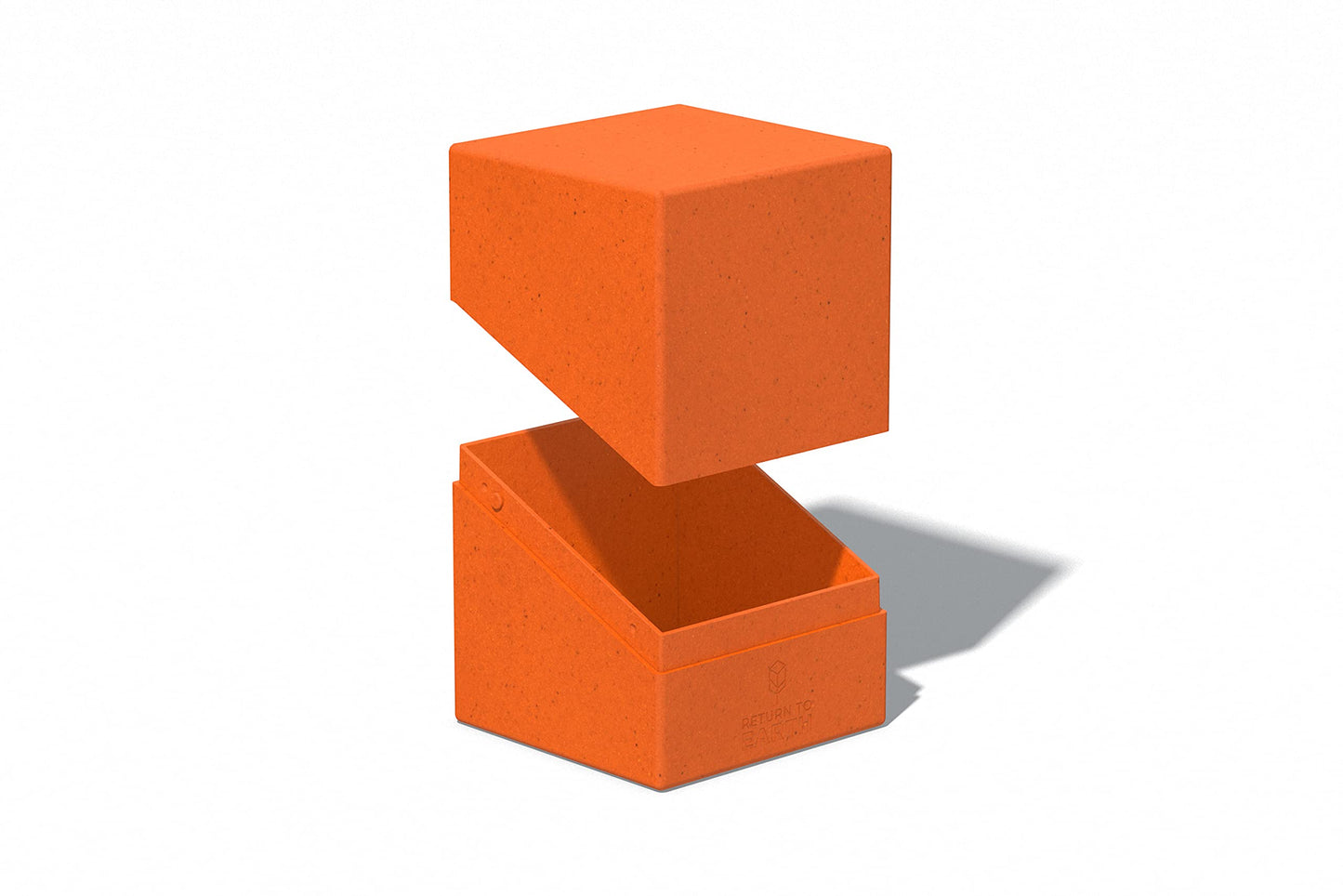 Ultimate Guard RTE Boulder 100+, Deck Case for 100 Double-Sleeved TCG Cards, Orange, 97% Renewable, Made in Germany, Secure & Du