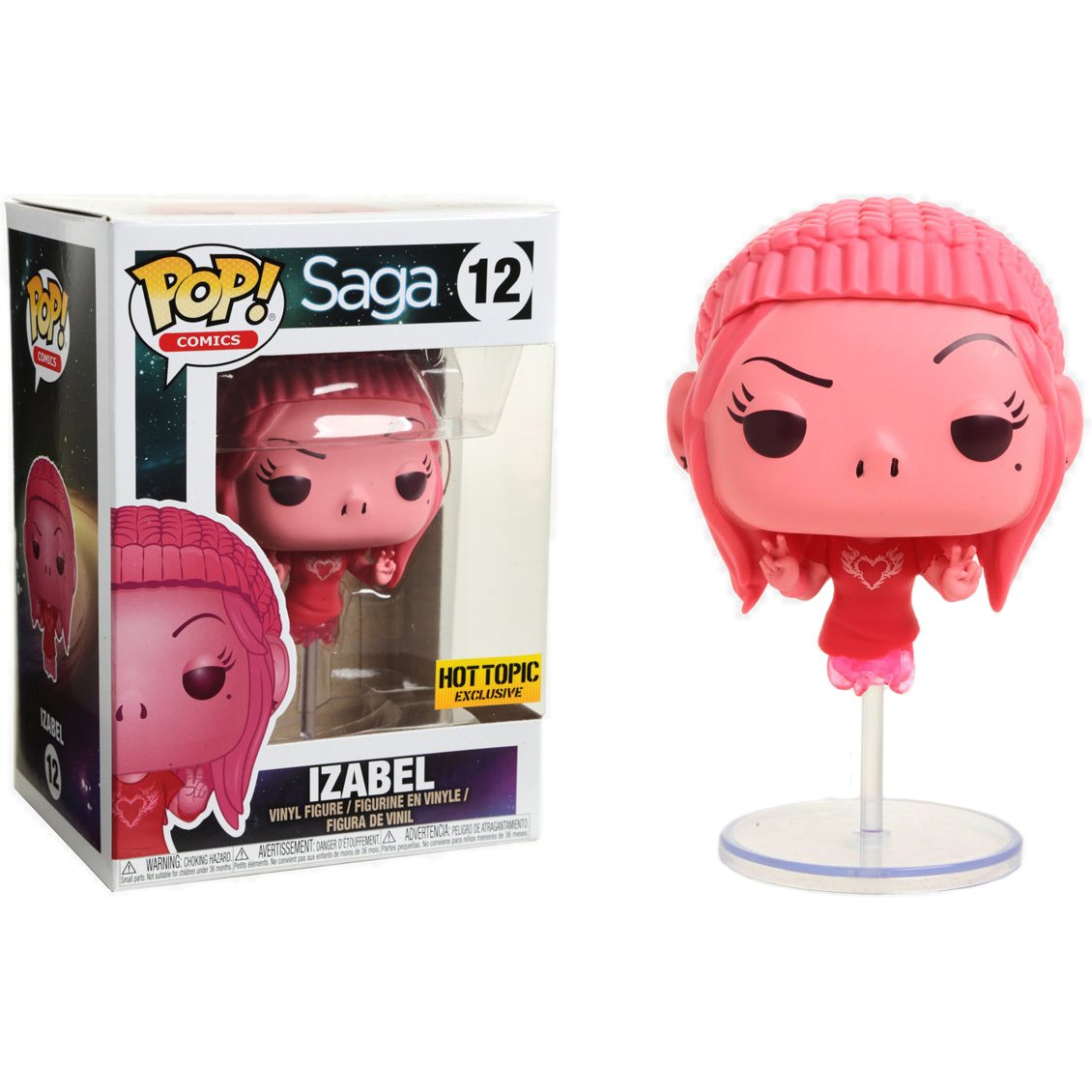 Funko Izabel (Hot Topic Exclusive): Saga X Pop! Comics Vinyl Figure + 1 Official Comic Book Themed Trading Card Bundle [#012 / 2