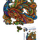 Webby Majestic Peacock Jigsaw Puzzle | Travel Game | Zentangle Art Design Wooden Puzzle Toy For Kids And Adults (22 Pieces)