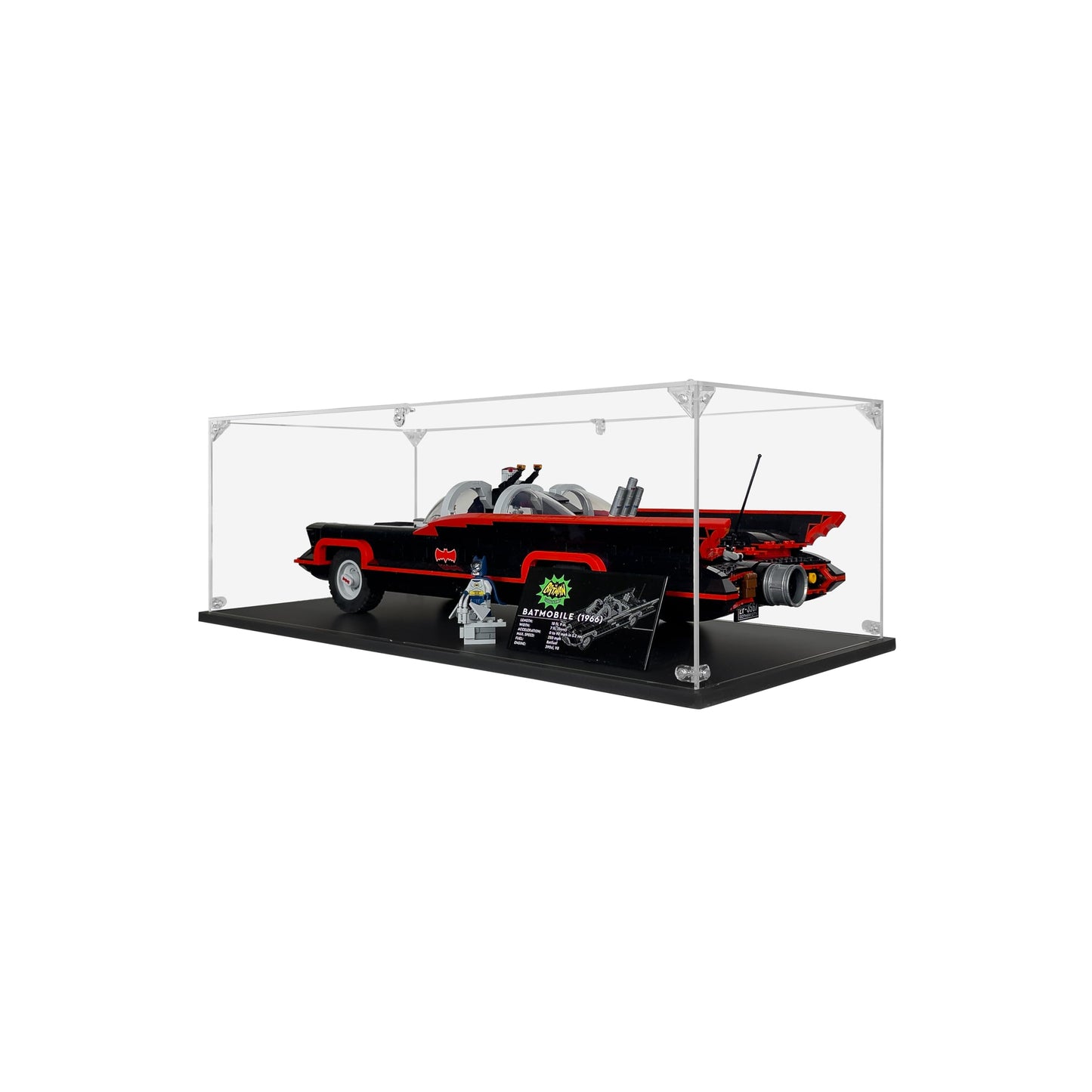 SONGLECTION Acrylic Display Case Compatible for Lego Batman: The Classic TV Series Batmobile #76328, Dustproof Display Case (Cas