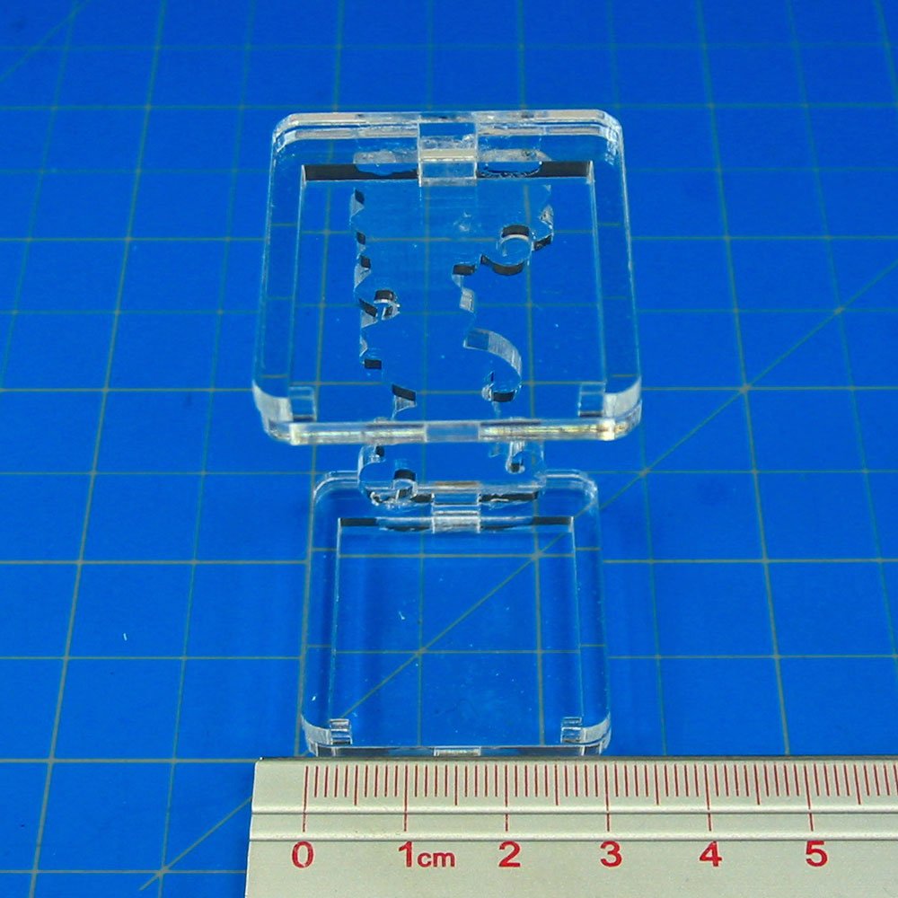 Litko Flying Figure Stands | Levitating Character | Adventure Games | Compatioble With Dnd | 2 Pack | 25Mm | (Square)