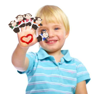 Riy 12Pcs Plush Monkeys Ducks Finger Puppets Set For Toddlers With Animals Hand Puppets