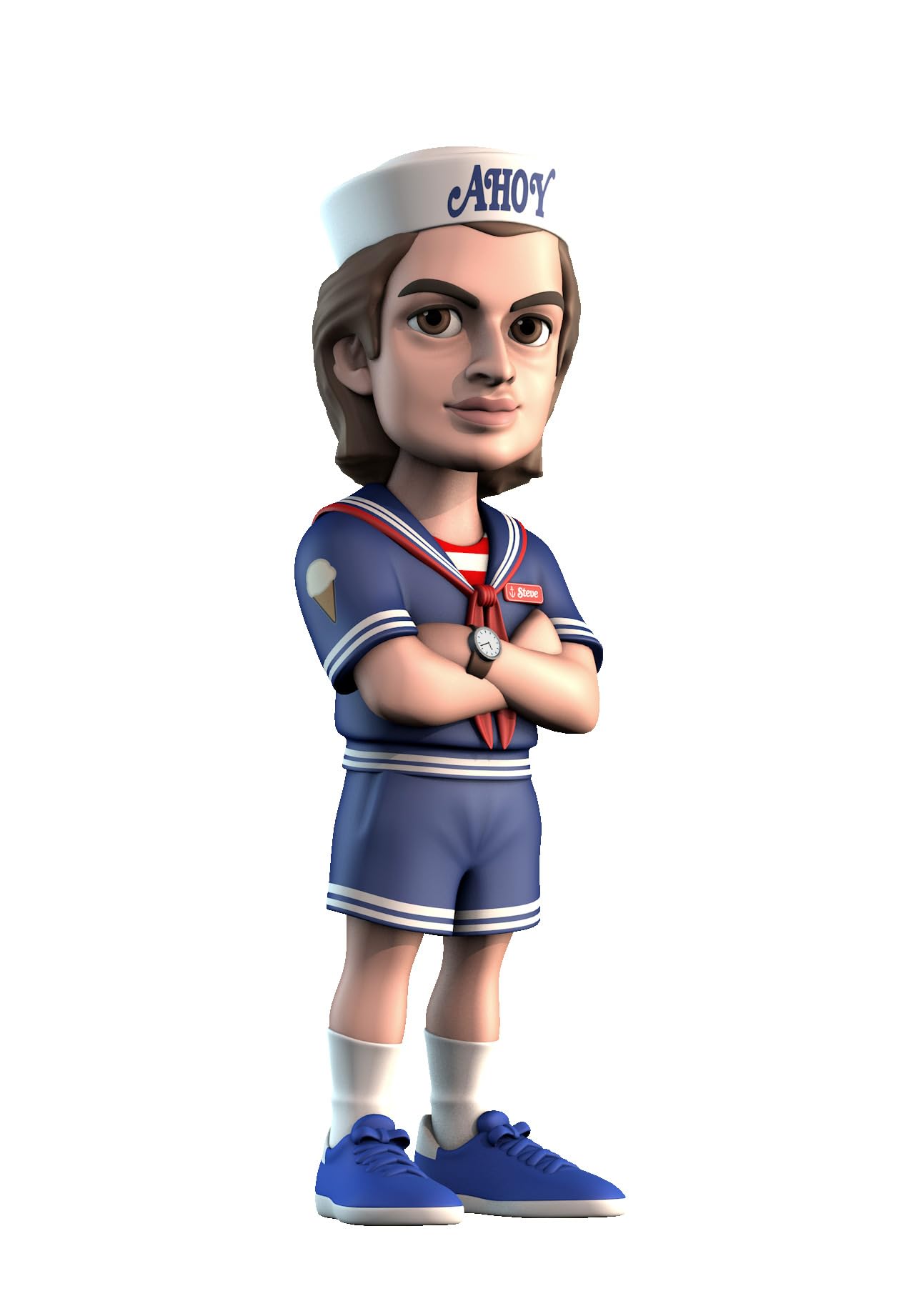 MINIX BANDAI Stranger Things Steve Ice Cream Figure - Collectibles for Display - Gift Idea - Toys for Children and Adults - TV F