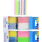 120 Spiral Birthday Candles 60 Pastel and 60 Spiral Brights
