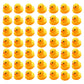 Yuerfeila Kids Bath Duck Toys 50 Pcs Mini Rubber Ducks Squeak And Float Duckies Baby Shower Toy Party Decoration For Toddlers Boys Girls (1.6’’)