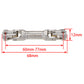 MEUS RACING Universal Driveshaft for SCX10 SCX10 II Wraith TRX4 1/10 RC Crawler Upgrades Parts, 60-77mm