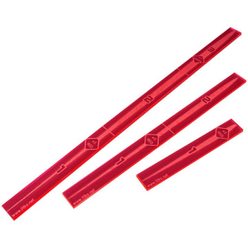 Litko Space Fighter Multi-Range Fire Gauge Set | Compatible With Star Wars: X-Wing | Set Of 3 (Fluorescent Pink)