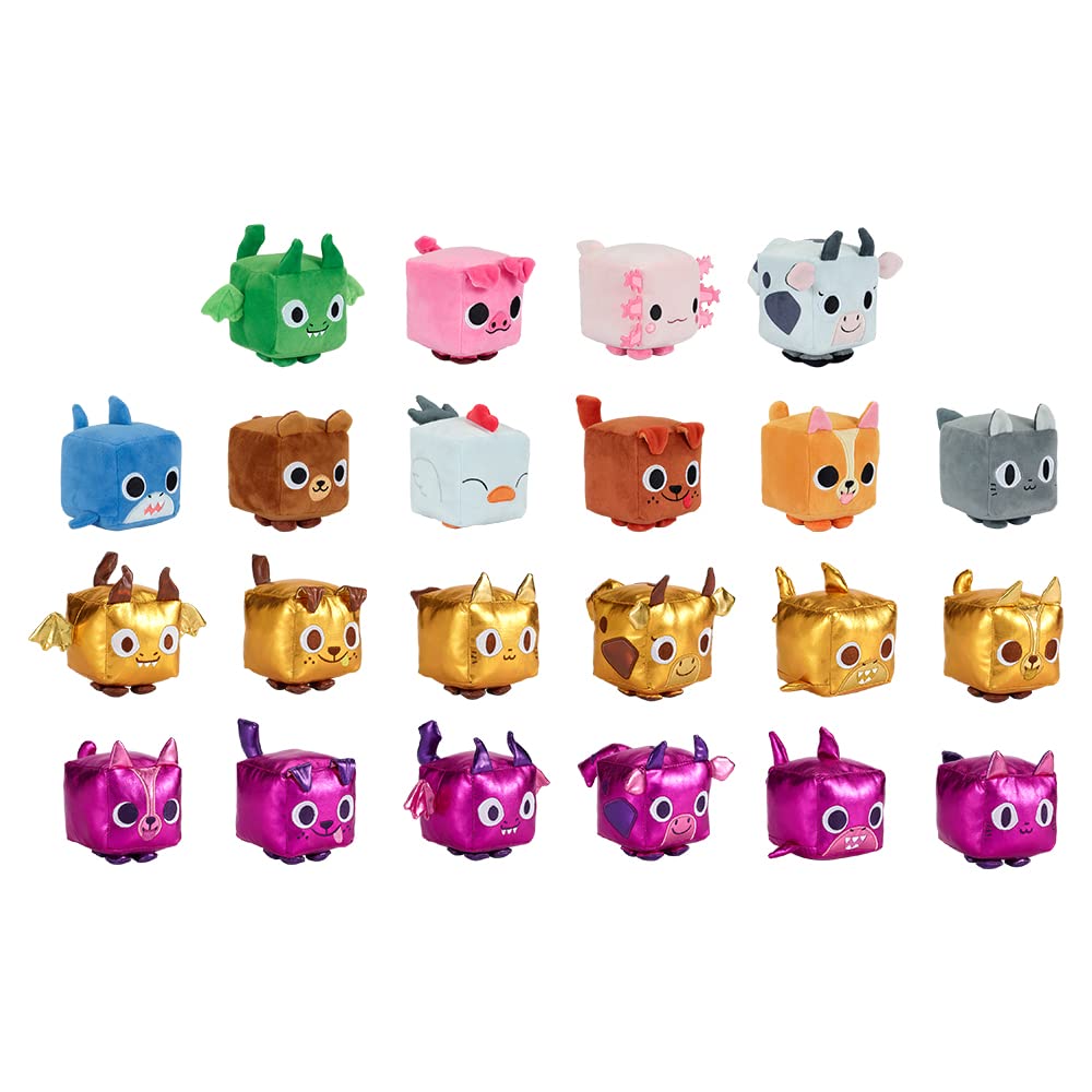 Pet Simulator X - Mystery Pet Treasure Plush 2-Pack (Two 4' Tall Plushies, Series 1) [Includes Dlc]