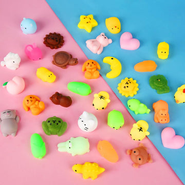 Kingyao Kawaii Squishies, Mochi Squishy Toys Bulk 130 Pack For Kids 4-8 8-12 Boys Girls Fidget Sensory Toys For Anxiety School Party Favors Birthday Gift Goodie Bag Christmas Animals Stocking Stuffers