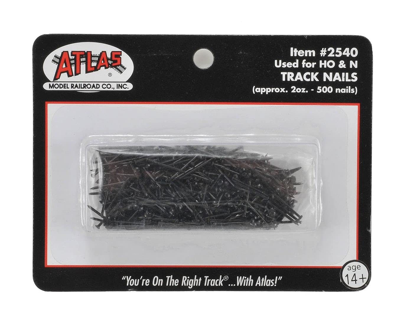 A2540 Atlas2540 Railroad Ho/N Scale Track Nails (400) Atl2540 At2540