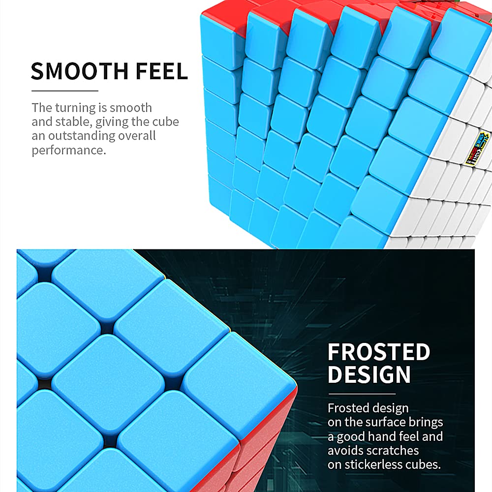 Liangcuber Moyu Meilong Speed Cube 6X6 Stickerless Meilong Puzzle Cube Education Toys Magic Cubes