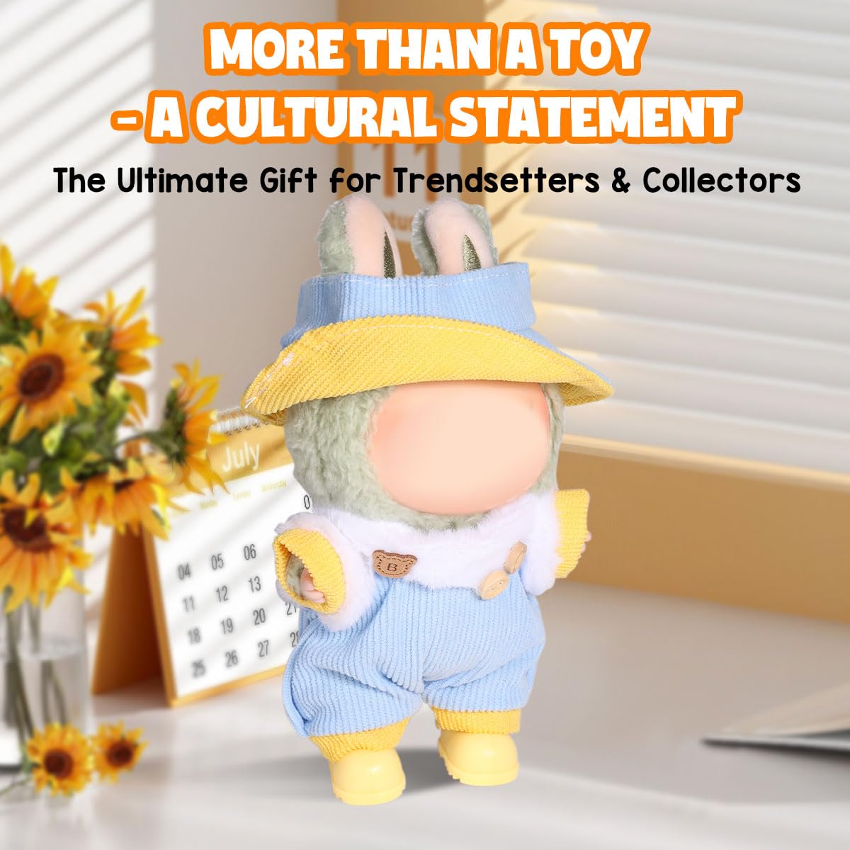 AICase for Labubu Clothes/for Labubu Outfits Clothes Set for 17cm Lububu Doll 3 Piece Set Hat Clothing for LA BUBU  Boys and Girls Stylish Adorable Dolls Clothes Accessories (No Doll)(C_Style)