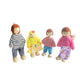 Kunhe Dollhouse Dolls Set with 4 Happy Family Dolls for Dollhouse
