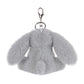 Apricot Lamb Cute Toys Plush Grey Bunny Rabbit Stuffed Animal Soft Keychain For Kids Bag, Purse, Backpack, Handbag (Grey Bunny，4.7 Inches)