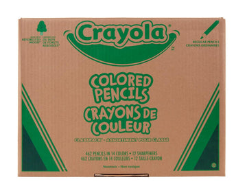 Crayola Colored Pencil Classpack (462Ct), Bulk Colored Pencils, 14 Assorted Colors, School Supplies For Teachers, Ages 3+