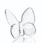 Kanpura Crystal Flying Butterfly Figurine Collection Cut Glass Butterfly Ornament Statue Crystal Animal Collectible (Clear)
