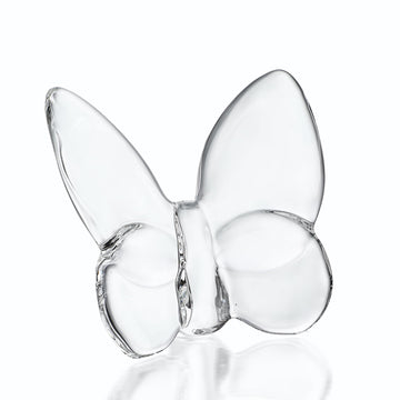 Kanpura Crystal Flying Butterfly Figurine Collection Cut Glass Butterfly Ornament Statue Crystal Animal Collectible (Clear)