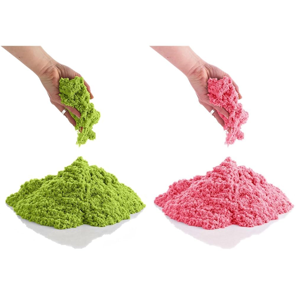 Babygo Soft Space Sand Clay (Green) & Babygo Soft Space Sand Clay (Pink)