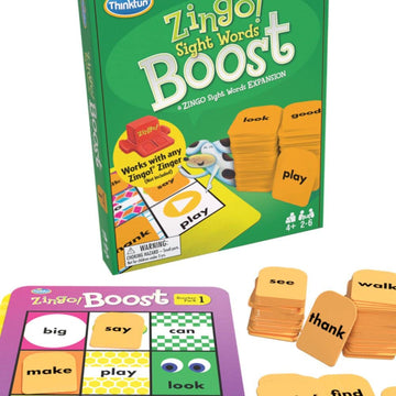 Think Fun Zingo! Sight Words Boost - Engaging Brain Game | Expansive Vocabulary Builder | Stimulates Memory & Concentration | Fo