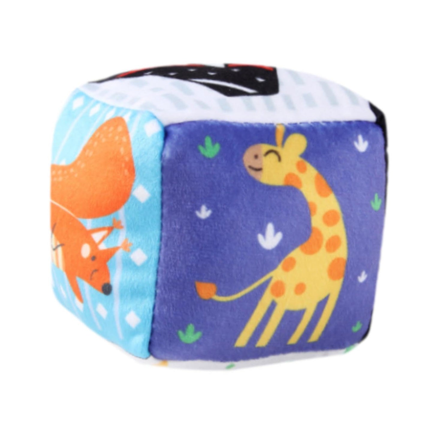 Club BollywoodSensory Cube Easy To Grab Educational For 0 3 6 9 Month Old Toddlers Infant Giraffe|Baby|Toys For Baby|Development