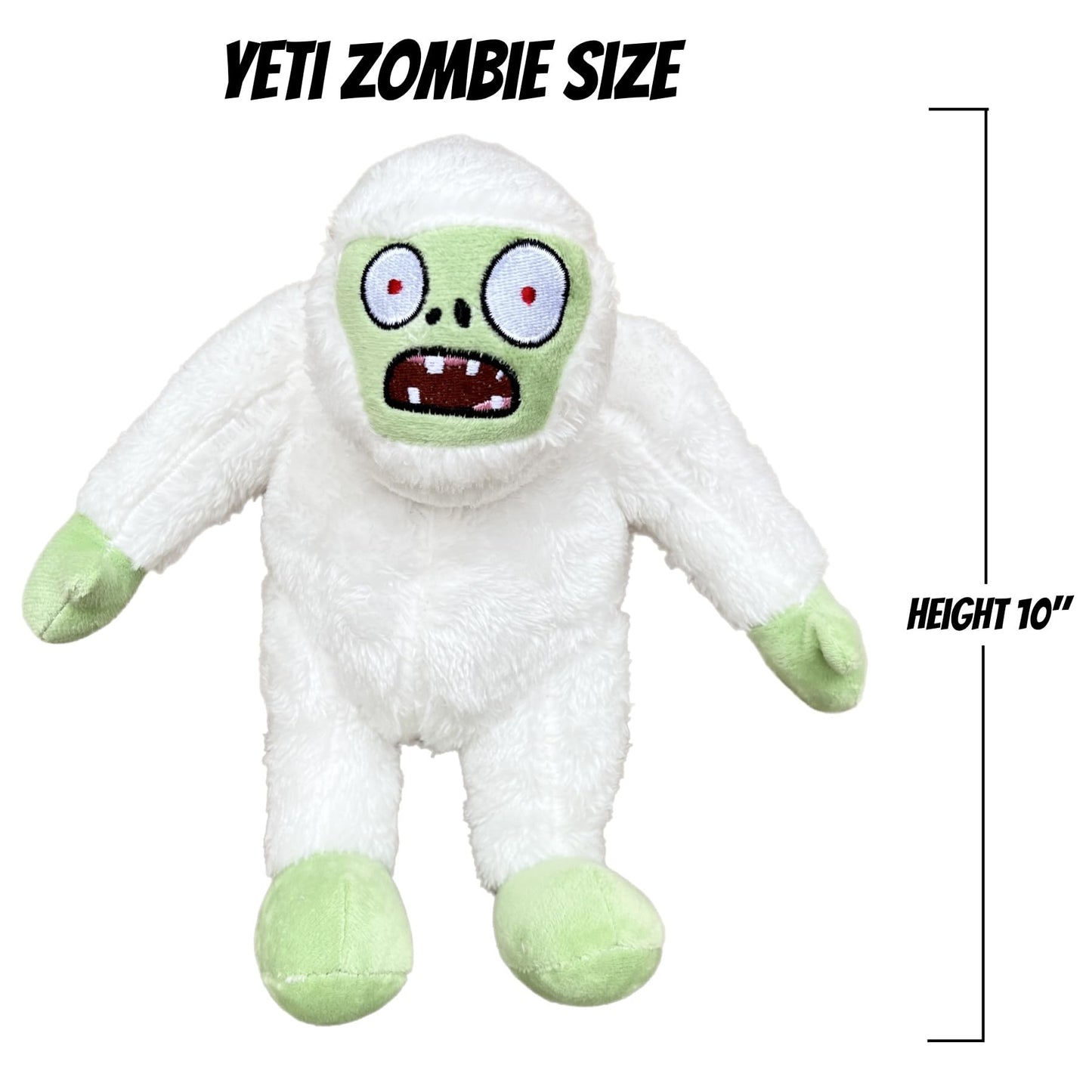 Dyharnsty Plush Yeti Zombie Doll - Soft Figure Toy for Kids Birthday, Halloween, Christmas - Model DY-013