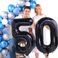 Black 50 Number Balloons Giant Jumbo Number 50 Foil Mylar Balloons For Women Men 50Th Birthday Party Supplies 50 Anniversary Eve