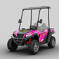 Elemara Ride On Car 2 Seater W/Sun Shade, Dump Bed And Shovel, Pink