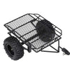 RiToEasysports RC Car Trailer, Metal RC Bucket Trailer Simulation Trailing Car for TRX4 D90 SCX10 CC01 1/10 DIY Parts 1/10 Rc Tr