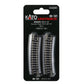 Kato USA Model Train Products Unitrack, 315mm (12 3/8'') Radius 15-Degree Curve Track (4-Piece)