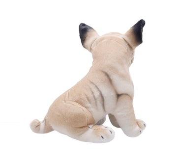 Yonlit Lifelike French Bulldog Stuffed Animal Animated Plush Puppy Toy Doll Super Realistic Dogs Act Like Real Excellent Gifts For Kids Birthday Party Dog Collection 9 Inches (Sitting Bulldog)