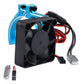 CrazyHobby RC Motor Cooling Fan with Thermal Sensor Aluminum Clamp Heatsink fit 4268 4274 Brushless Motor for 1/8 1/10 Truck Bug