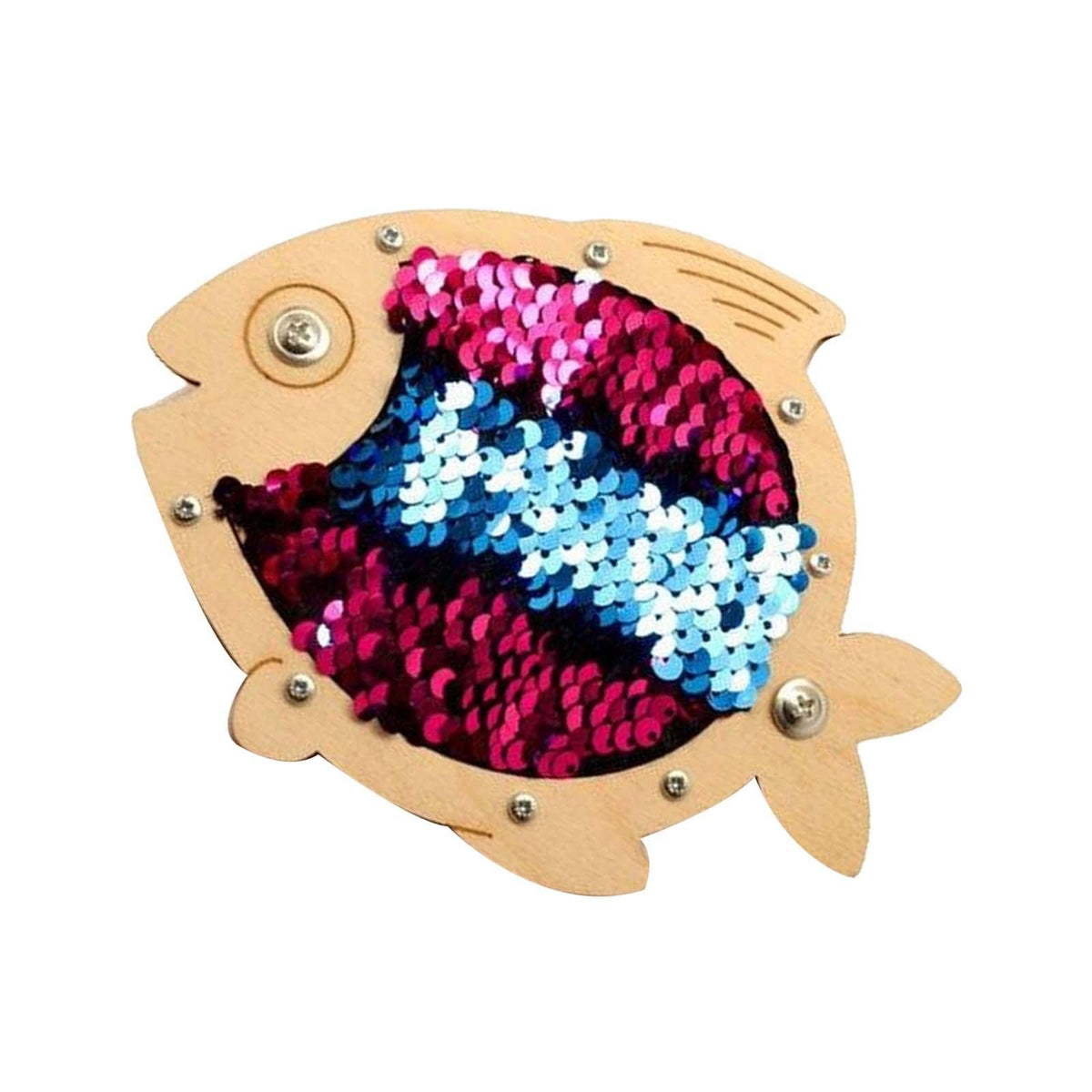 Calandis Diy Wooden Toy Sensory Board Parts Birthday Gift Development Toy Durable Red Fish | Developmental Baby Toys | Toys For 