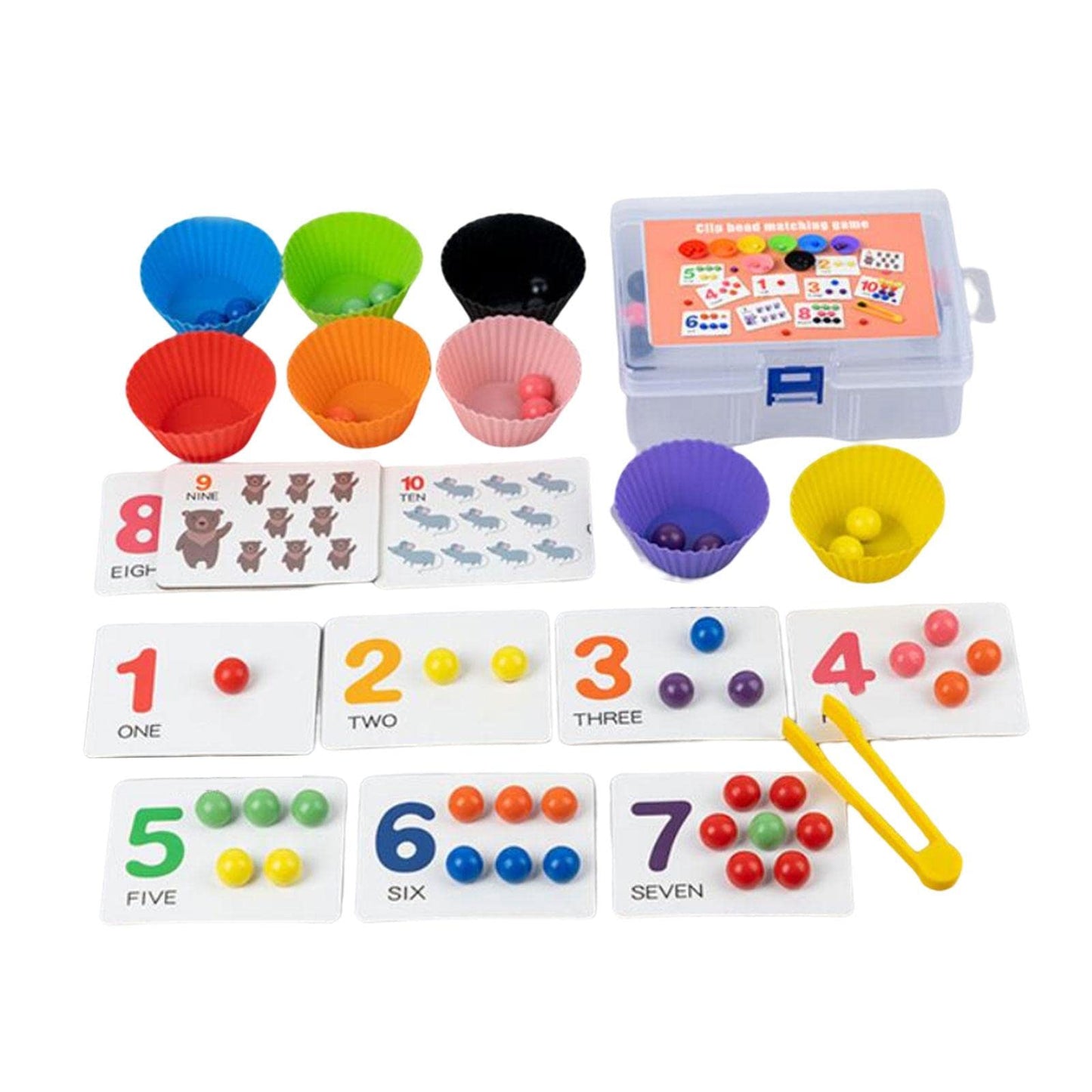 Calandis Wooden Peg Board Game Fine Motor Skill Wooden Rainbow Balls In Cups For Kids | Developmental Baby Toys | Toys For Baby