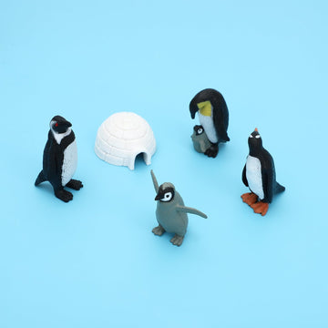 Onest 11 Pieces Mini Penguin Figurines Toy Set Realistic Arctic Animals Toys Penguins Cake Toppers Polar Small Penguin Figures For Kids Birthday Gift