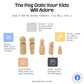 Wood Peg Dolls Unfinished 2 Inch, Mom/Angel Shape, Pack Of 100 Birch Wooden Peg People For Crafting, Miniature Figures, And Smal