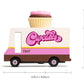 Candylab Toys CANDYCAR Wooden Food Truck Collection - Cupcake Van  enhanced Handcrafted Beech Wood Toy Car