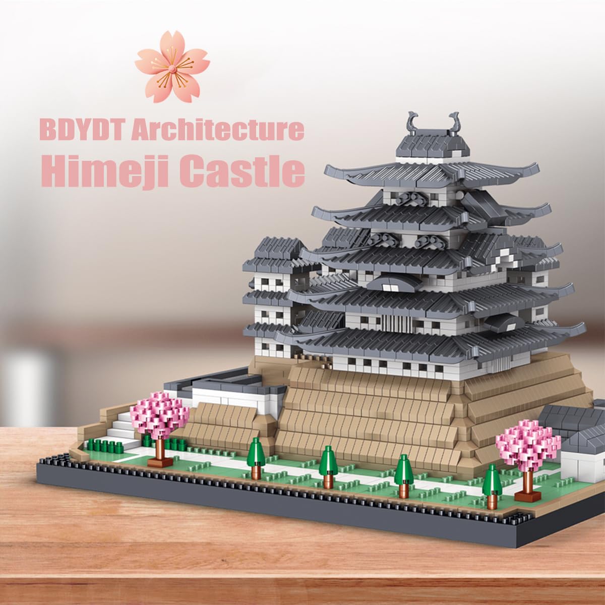 BDYDT Architecture Himeji Castle Micro Building Blocks Set (3037PCS) Build and Display This Famous Japanese Buildings Model- Fun Gift for Kid and mature-themed