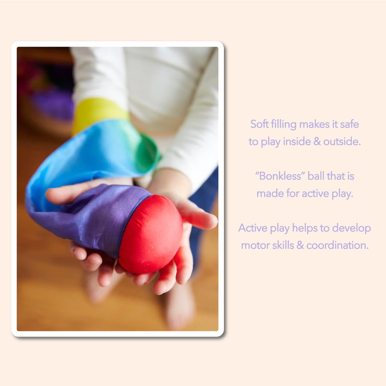 Sarah'S Silks - Skytail - Waldorf Toys For Kids, 35'' Long, Safe For Outdoor And Indoor Use - Rainbow Comet