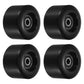PATIKIL 55mm Skateboard Wheel with Bearings ABEC9, 4 Pack Street Wheels for Skateboards Cruiser Wheel Replacement 80A, Black