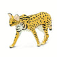 Safari Serval Animal Figurine - Multicoloured, Plastic, Model S100237