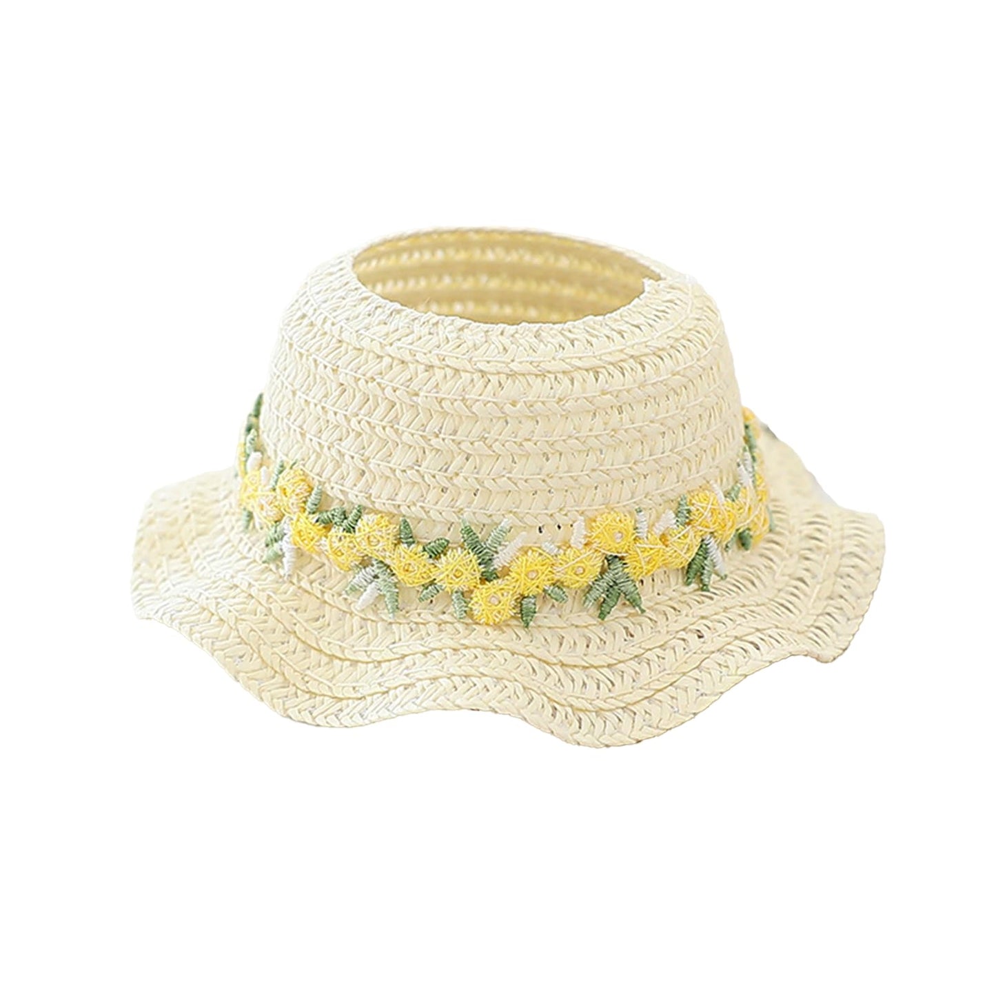 Doll Clothes for 17cm Dolls  enhanced Handmade Cute Doll Dress 3 Piece Set Including a Weaving Hat  Camisole Dress and White T-shirt with High-End Dolls Accessories for Play & Display - Yellow